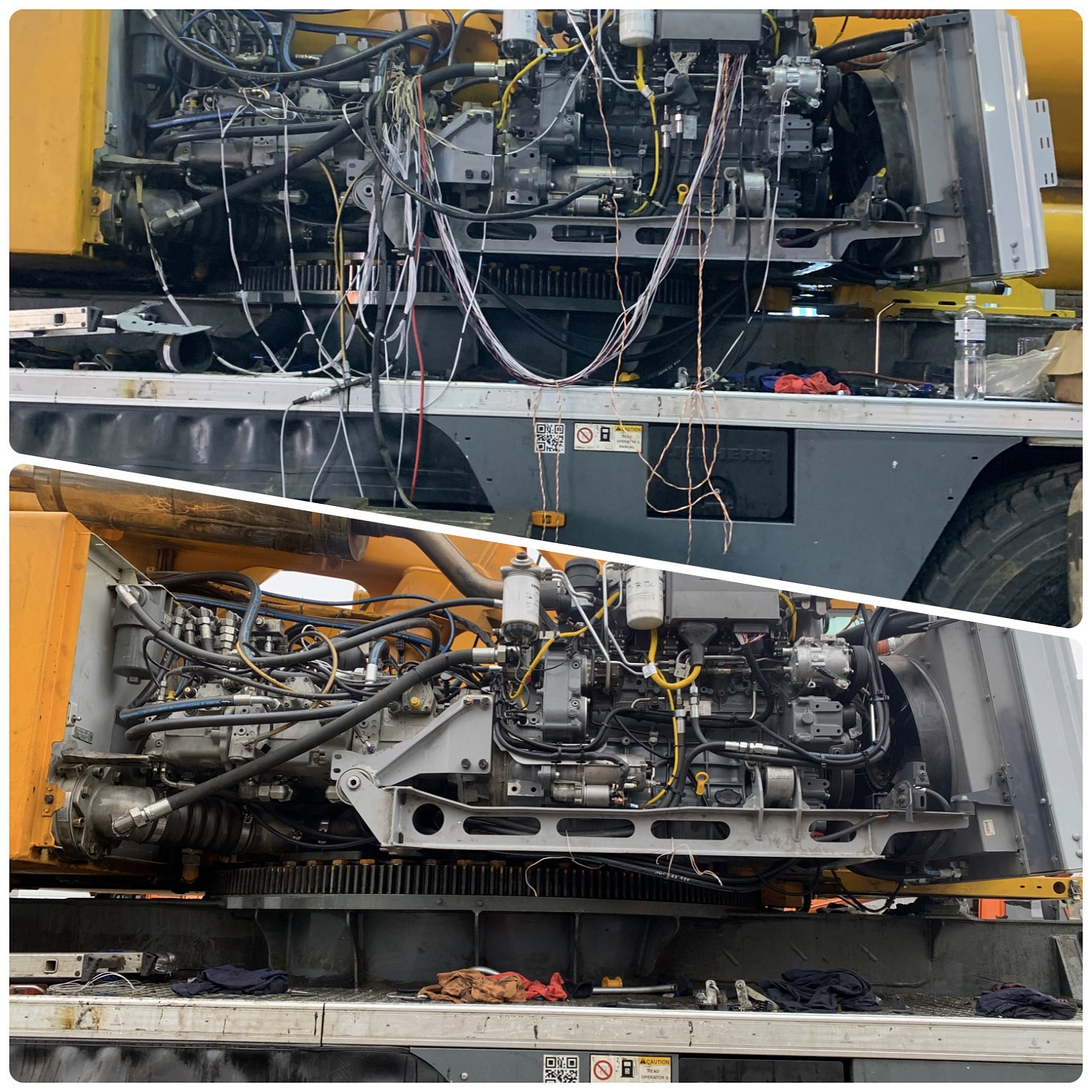 Восстановление автокрана LIEBHERR LTM 1250-6.1 после пожара